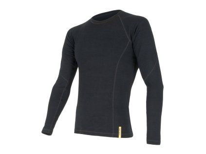 Sensor Merino DF pánské triko dlouhý rukáv černá (Velikost XXXL)