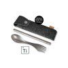 Light My Fire Spork N Straw Kit Titanium In Merinowool Case 5463